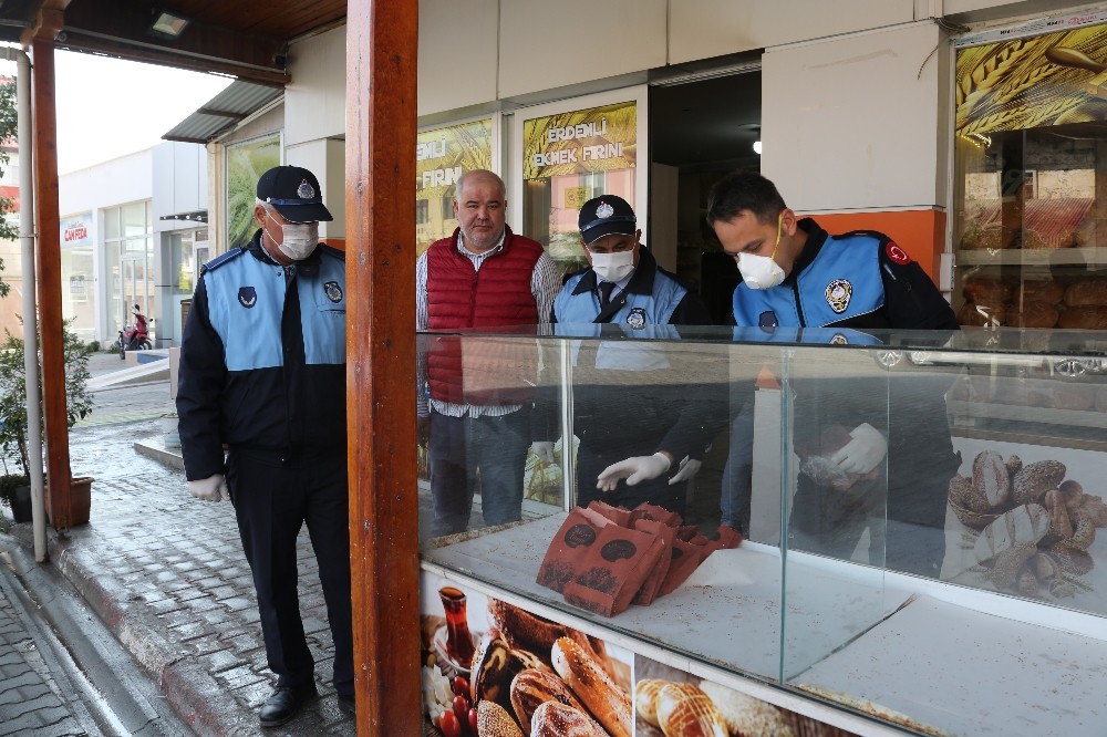 Erdemli’de fırın ve bakkallarda ambalajlı ekmek denetimi 