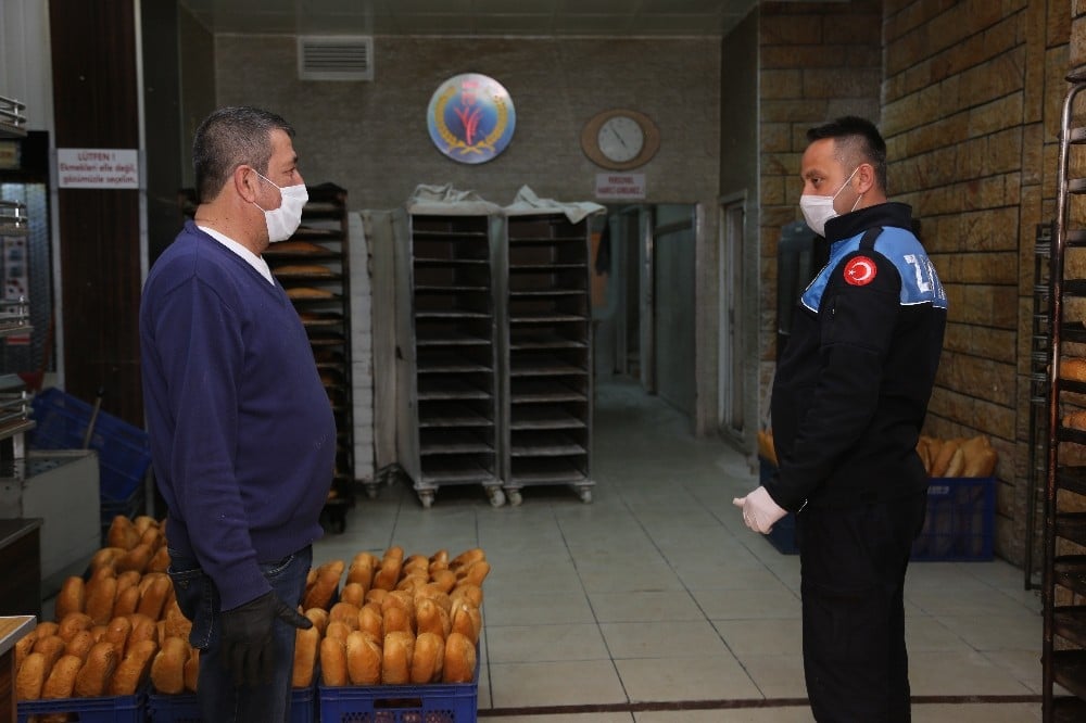 Erdemli’de fırınlara korona virüs denetimi 