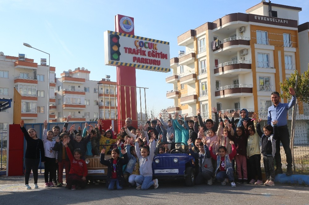 Erdemli’de öğrenciler için trafik eğitim parkuru 