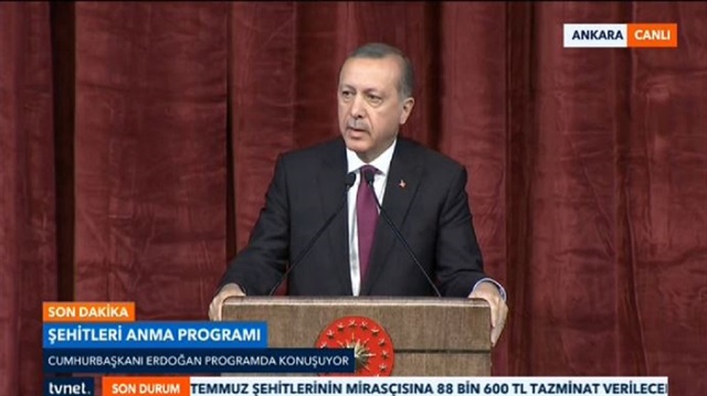 Erdoğan: 237 şehidimizin her birini anıtlaştıracağız