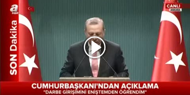 Erdoğan: 3 ay OHAL kararı aldık
