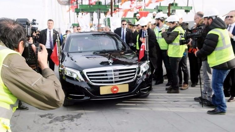 Erdoğan 3. köprüden makam aracıyla da geçti