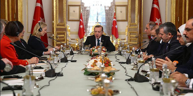 Erdoğan ABD Senato Heyetini kabul etti