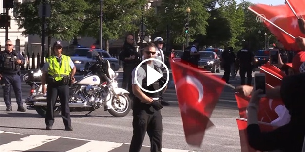 Erdoğan ABD'de böyle karşılandı