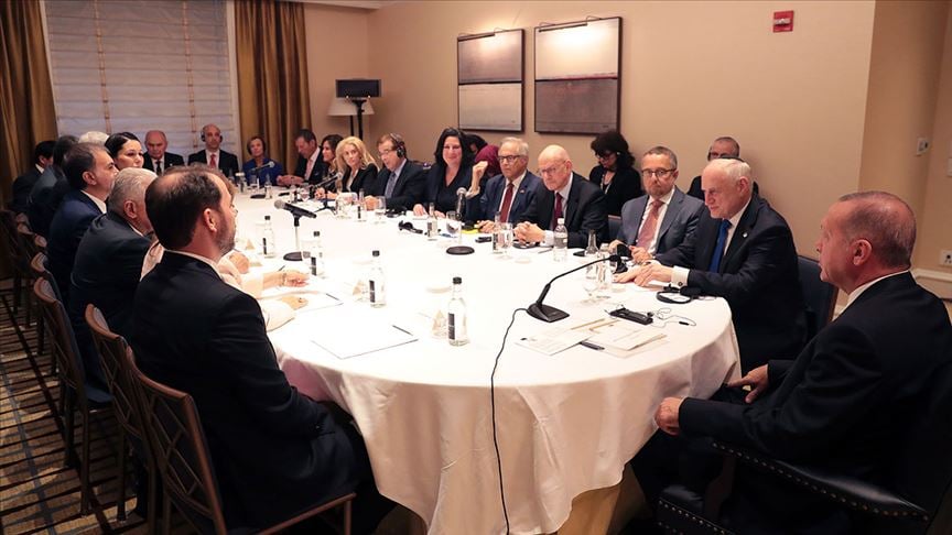 Erdoğan ABD'de Yahudi kuruluş temsilcileriyle biraraya geldi