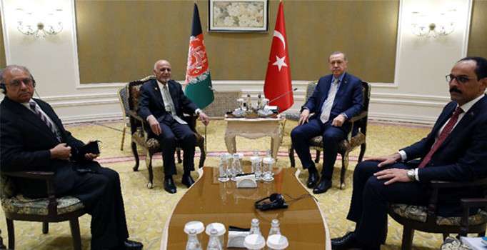 Erdoğan, Afganistan Cumhurbaşkanı Gani ile görüştü