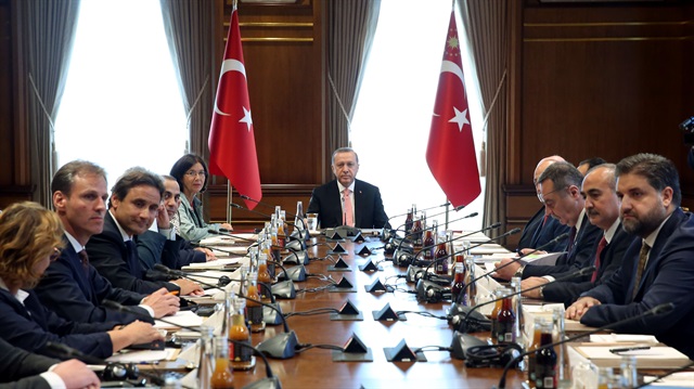 Erdoğan AGITPA Başkanı’nı kabul etti