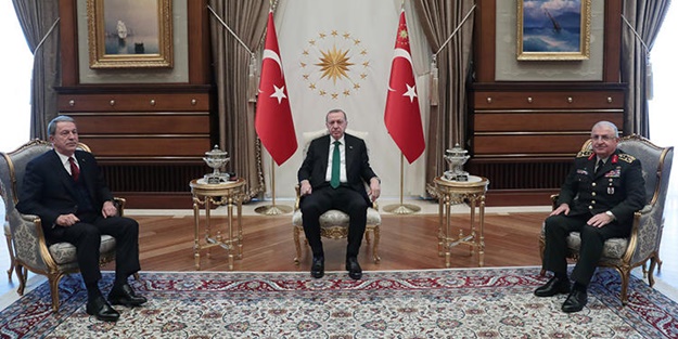 Erdoğan, Akar ve Güler'i kabul etti