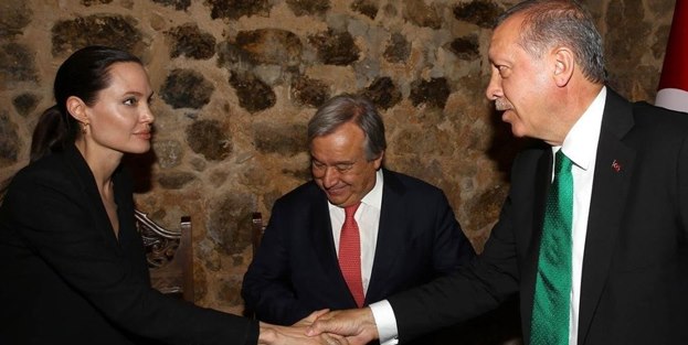 Erdoğan, Angelina Jolie ile görüştü