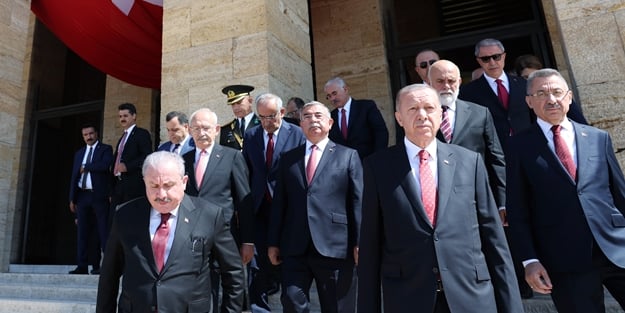Erdoğan Anıtkabir'de bir kez daha vurguladı