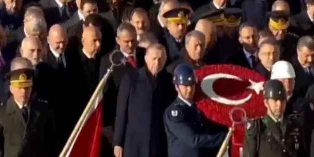 Erdoğan Anıtkabir'de