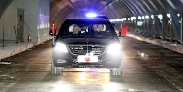 Avrasya Tüneli'nden ilk Erdoğan geçti