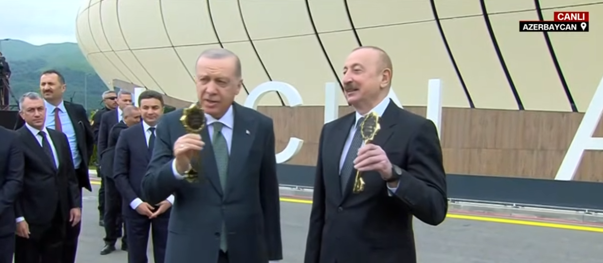 Erdoğan Azerbaycan'da! İşgalden kurtarılan Laçin’de
