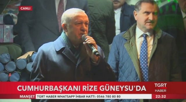 Erdoğan baba ocağı Güneysu’dan 2019 seçimleri için mesaj verdi