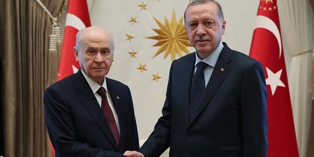 Erdoğan-Bahçeli görüşmesi sona erdi