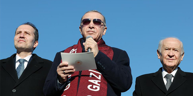 Erdoğan, Bahçeli ve Erbakan Kilis'e geçti!