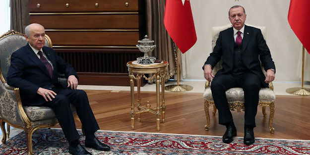 Erdoğan-Bahçeli zirvesi sona erdi!