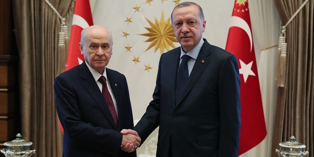 Erdoğan Bahçeli'yi kabul etti!