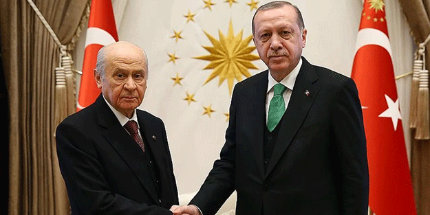 Erdoğan Bahçeli'yi kabul etti