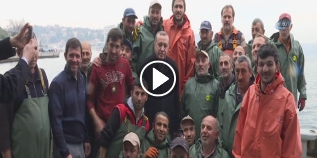 Erdoğan, balıkçı teknesiyle denize açıldı