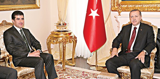 Erdoğan Barzani ile Irak’ı görüştü