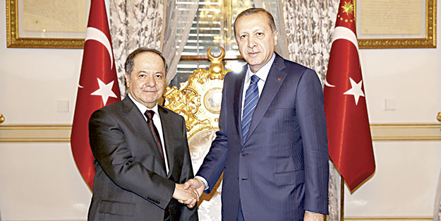 Erdoğan Barzani ile sıcak bölgeyi görüştü