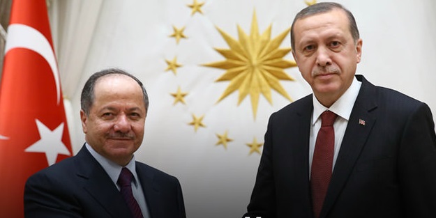 Erdoğan, Barzani'yi kabul etti