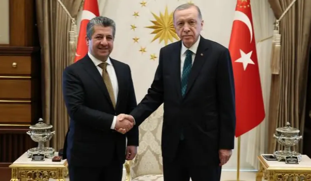 Erdoğan, Barzani'yi kabul etti