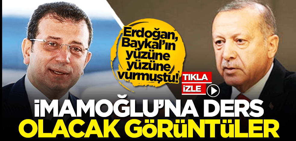 Erdoğan, Baykal’ın yüzüne yüzüne vurmuştu! İmamoğlu’na ders olacak görüntüler