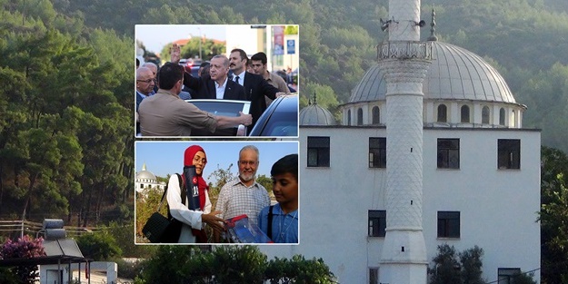 Erdoğan bayram namazını Muğla'da kıldı