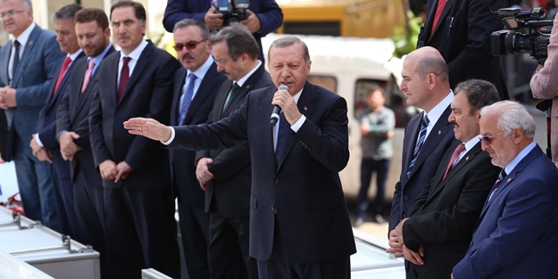 Erdoğan ilk kez bir slogana müdahale etti