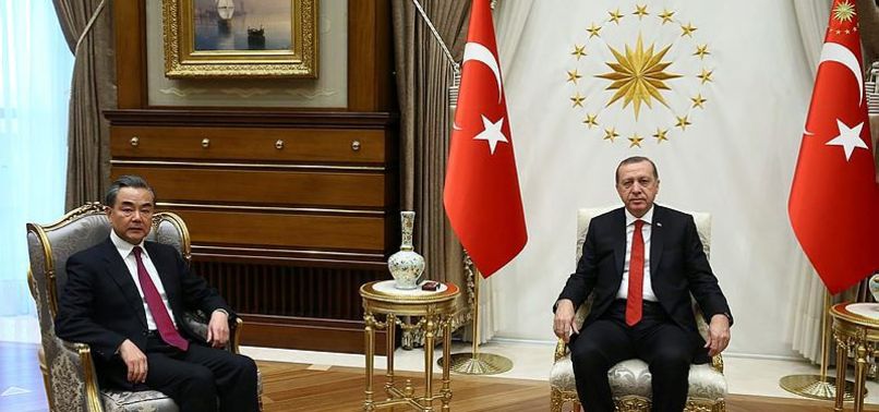 Erdoğan, Çin Dışişleri Bakanı'nı kabul etti