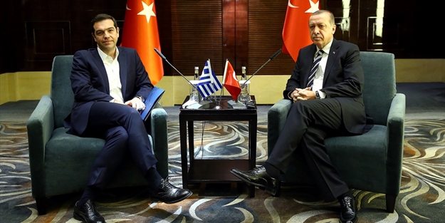 Erdoğan Çin'de Çipras ile görüştü