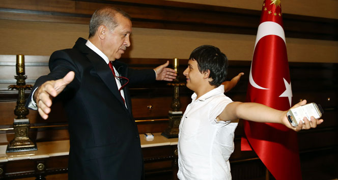 Erdoğan çocuklarla buluştu