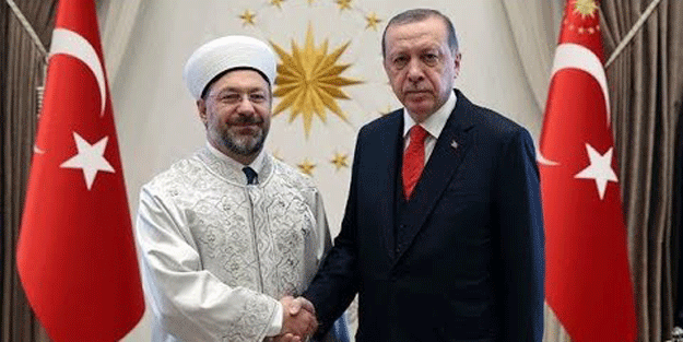 Erdoğan, Diyanet İşleri Başkanı Erbaş'ı kabul etti