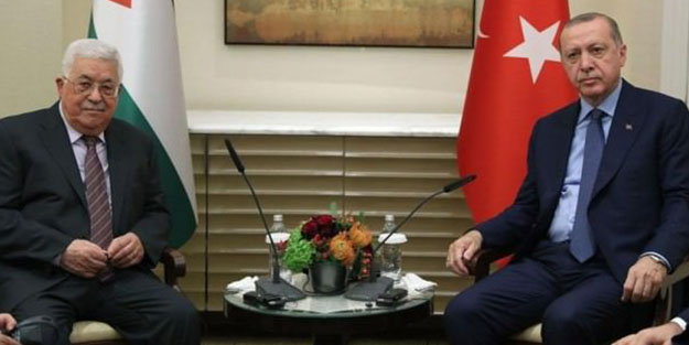 Erdoğan, Mahmud Abbas ile görüşüyor