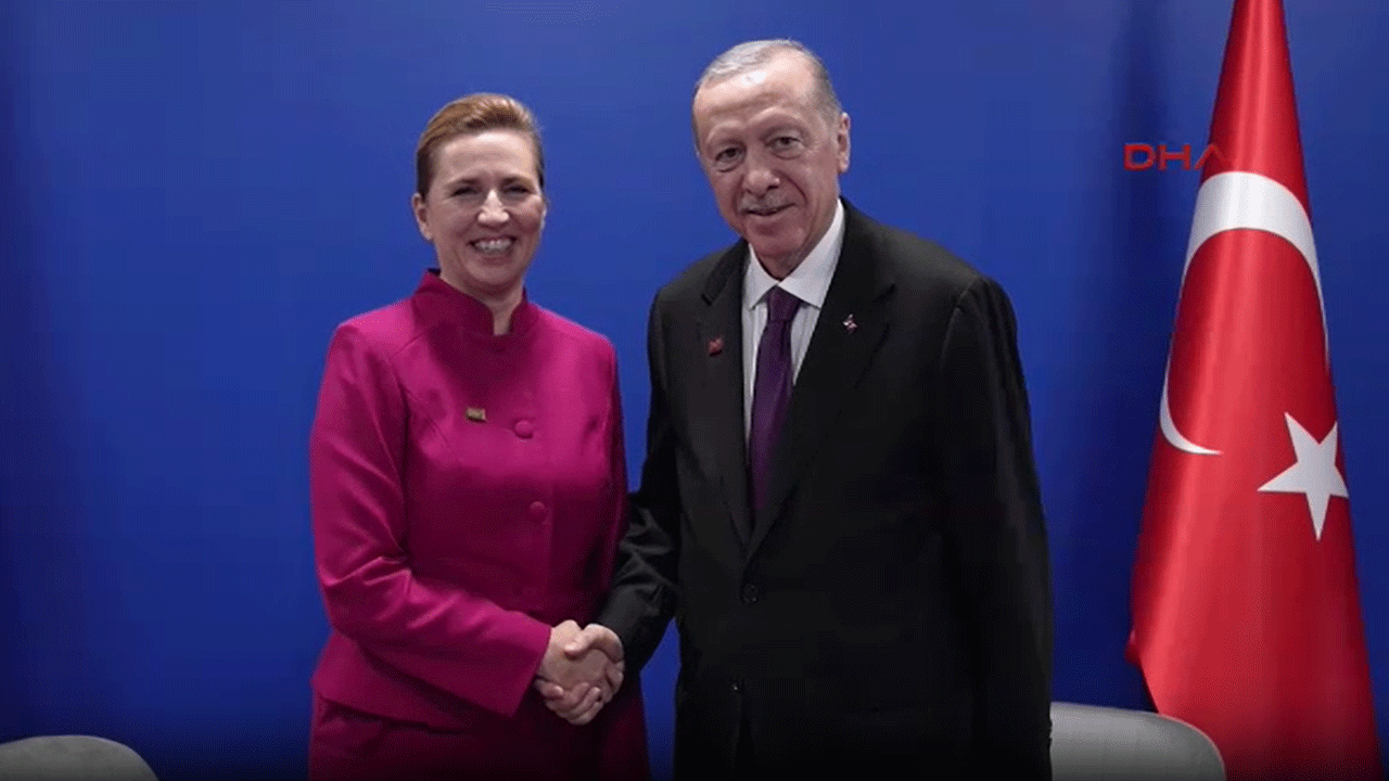 Erdoğan, Frederiksen'i kabul etti