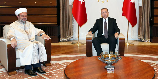 Erdoğan, Görmez ile 1 saat görüştü