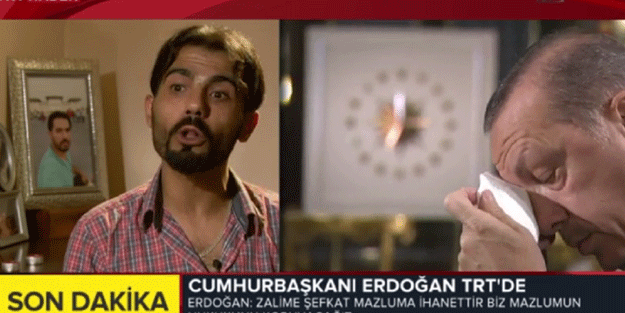 Erdoğan gözyaşlarına hakim olamadı