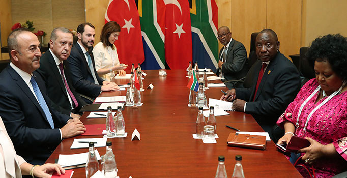 Erdoğan, Güney Afrikalı mevkidaşıyla görüştü