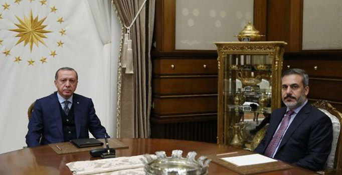 Erdoğan, Hakan Fidan'ı kabul etti