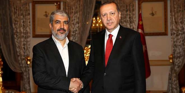 Erdoğan, Halid Meşal'i kabul etti