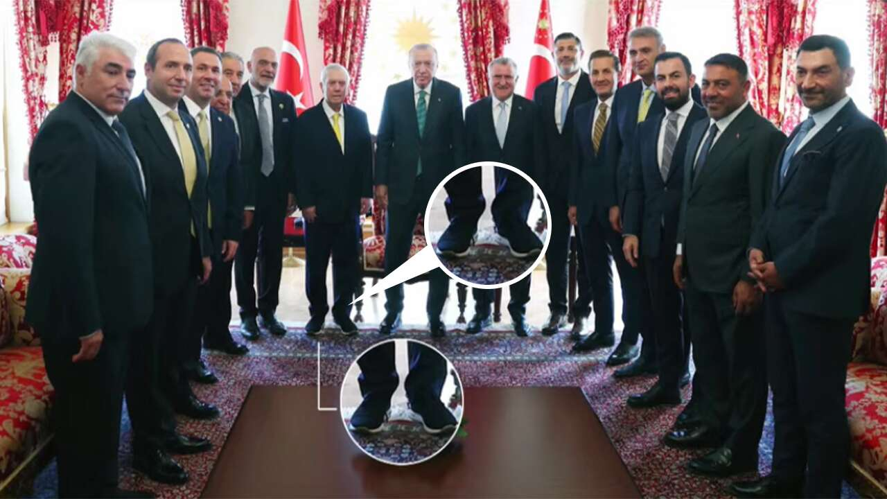 Erdoğan huzuruna spor ayakkabıyla gelen Aziz Yıldırım'ı uyardı!