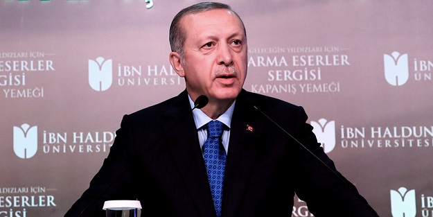 Erdoğan İbn Haldun Üniversitesi'nde konuştu