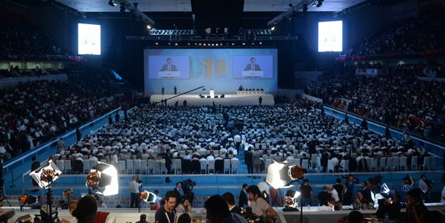 Erdoğan için hazırlanan film salonu coşturdu