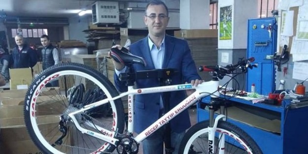 Erdoğan için özel bisiklet