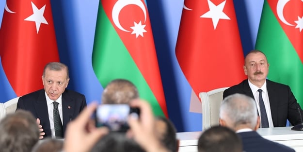  Erdoğan ile Aliyev'den önemli açıklamalar! 