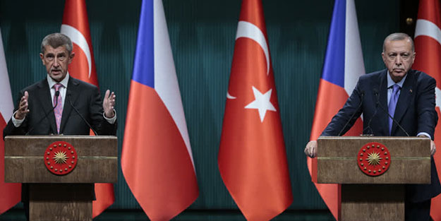 Erdoğan ile Babis'ten ortak basın toplantısı