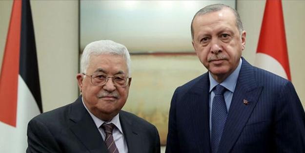 Erdoğan ile Filistin Devlet Başkanı arasında önemli görüşme