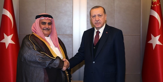 Erdoğan ile görüşen Bahreyn Dışişleri Bakanı'ndan 'Katar' açıklaması!